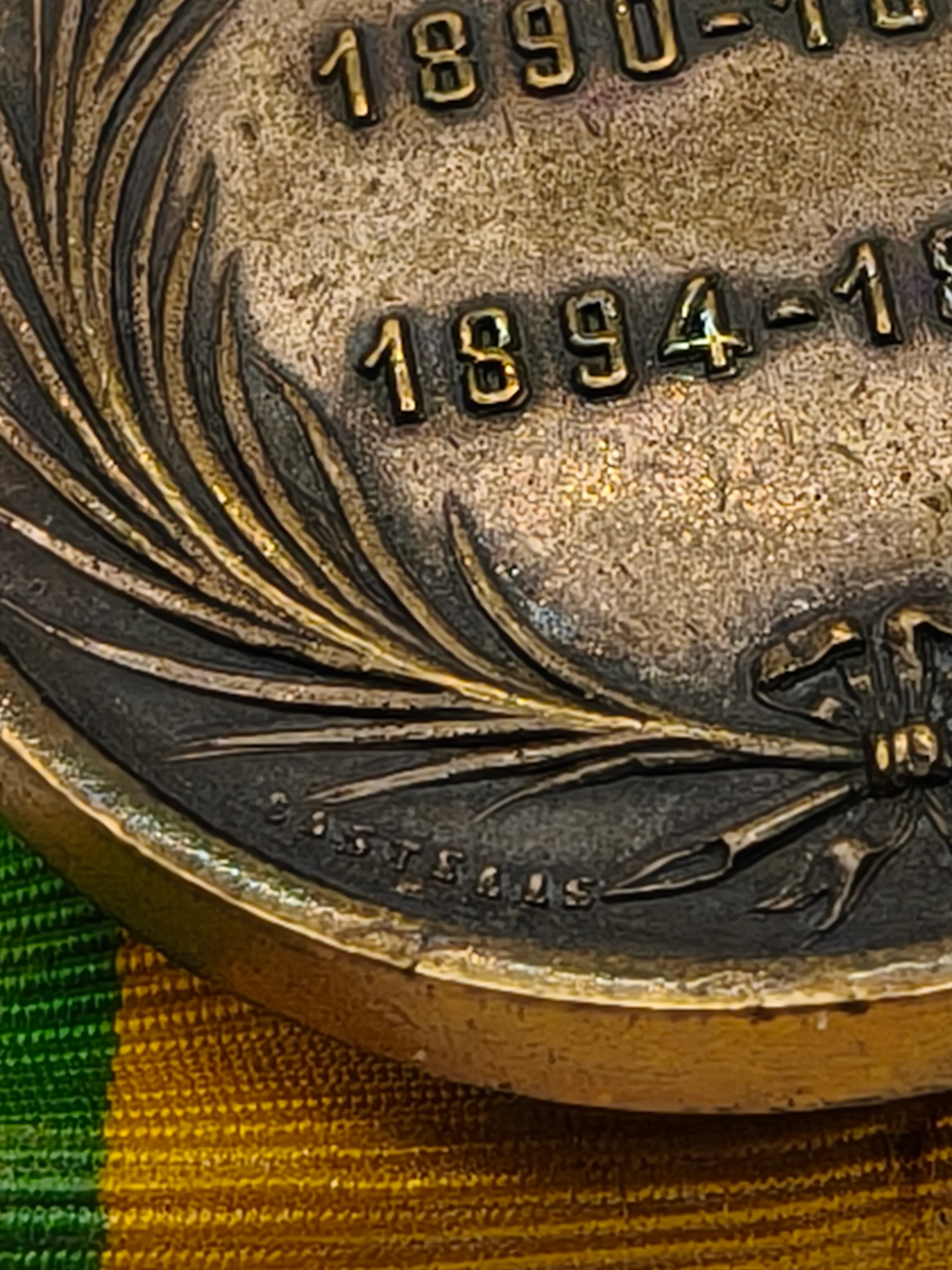 Medalla Campa?as de Mindanao, Filipinas. Colonial Espa?a