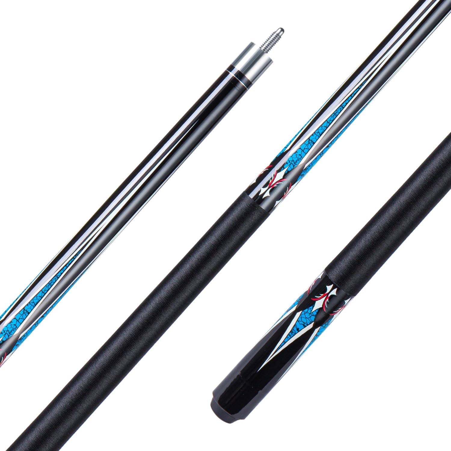 Sinsilvie 13mm 58 Pollici 19 20 Once Stecche Biliardo Pool,1/2 Maple Pool Cue Stick,Bastone da Biliardo da Bar per Uomini e Donne.