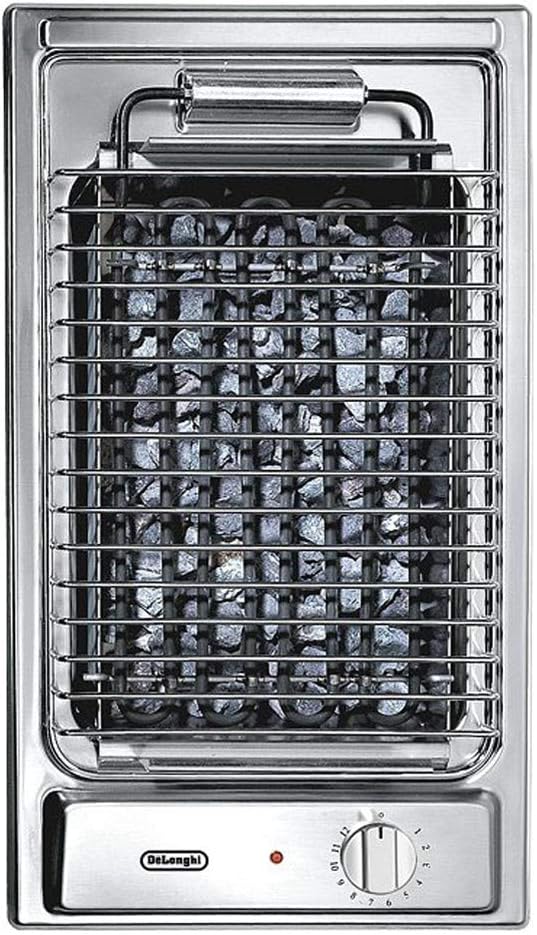 DeLonghi BQI 13-1 Barbecue Da tavolo Elettrico 2400W Acciaio inossidabile barbecue e bistecchiera