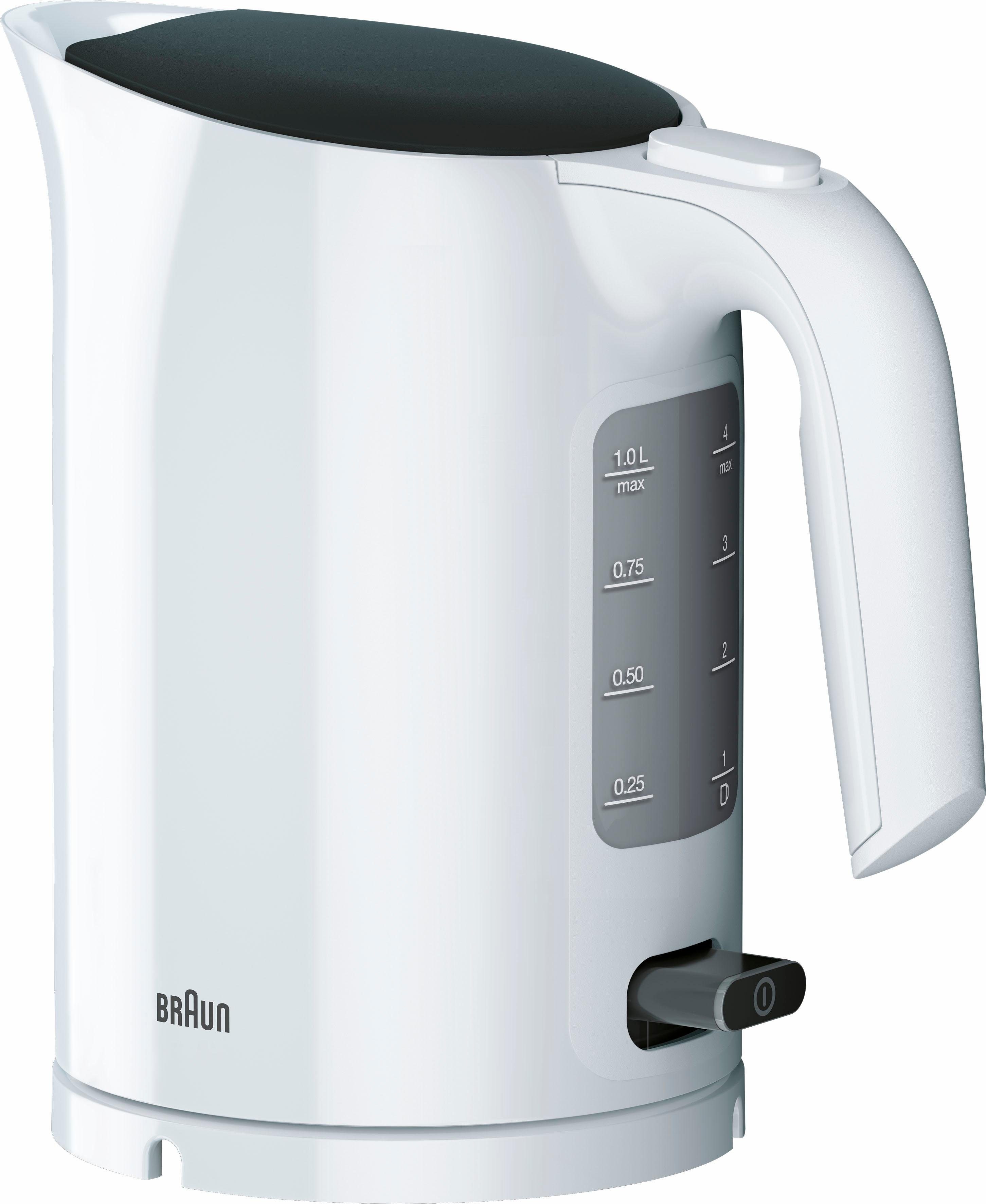 Wasserkocher PurEase WK 3000 WH - 1,0 L, Schnellkochsystem, Anti-Kalk Filter