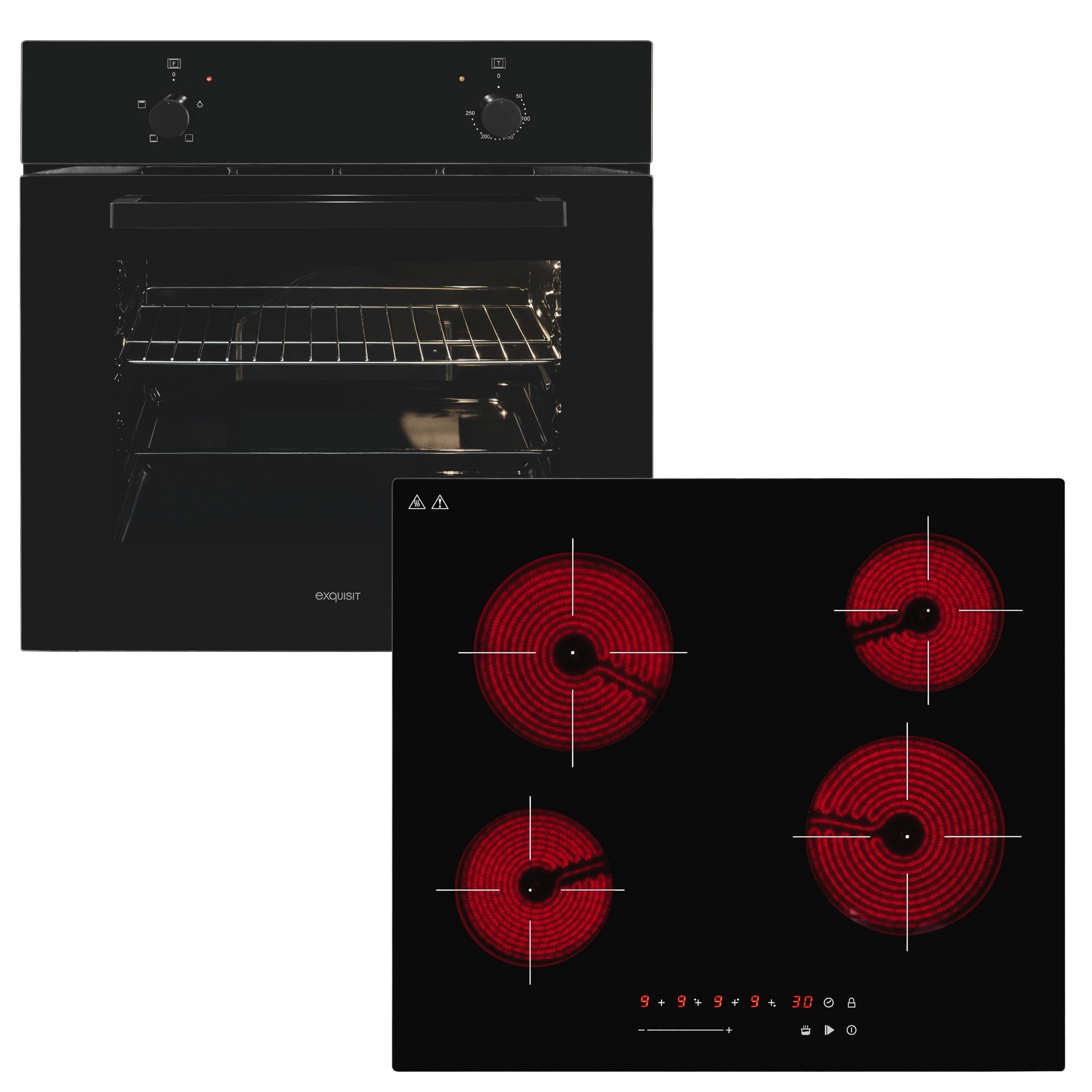 Backofen-Set BAKO Klassik schwarz