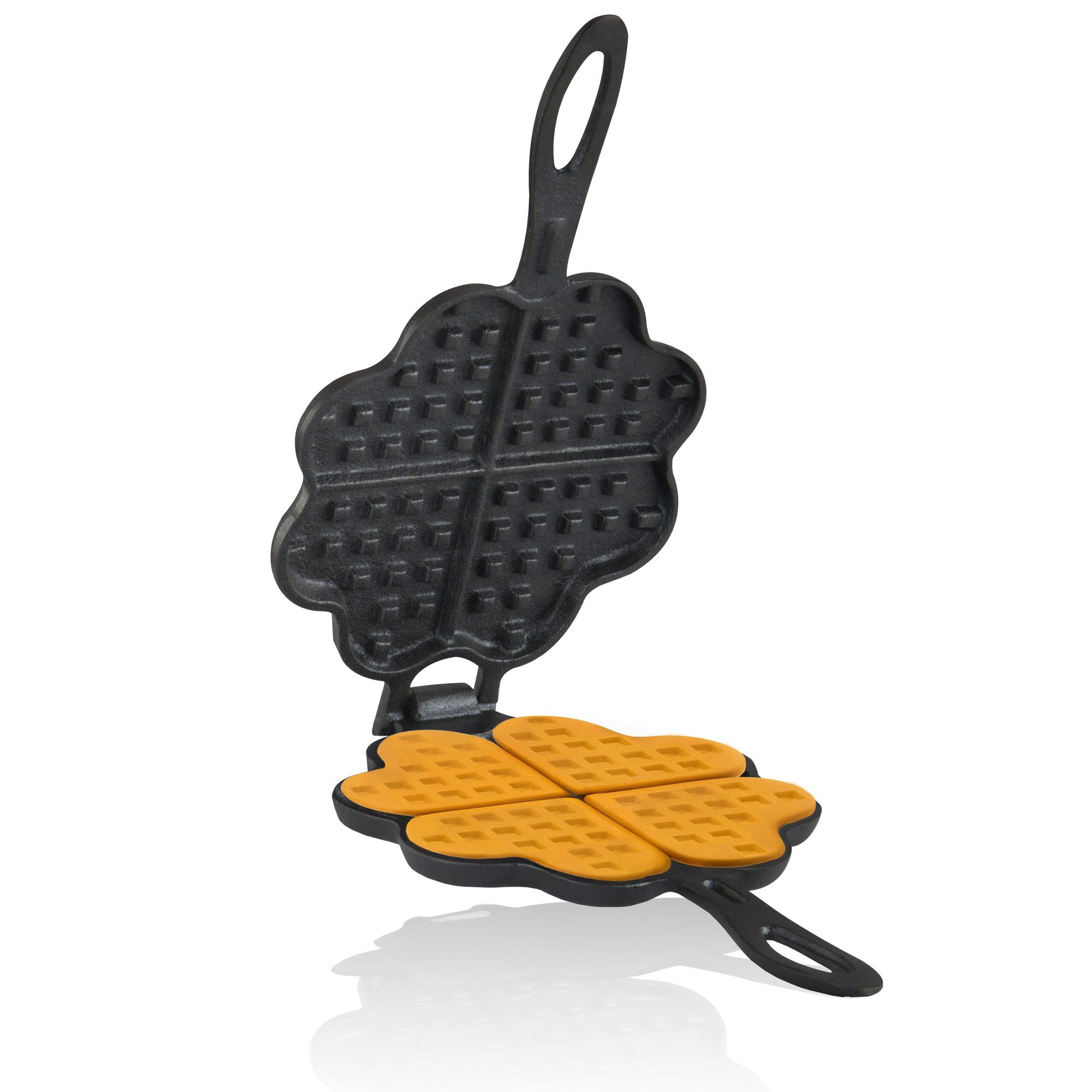 Waffeleisen Gusseisen Herzwaffeleisen in Herzform, Waffelmaker, Herzwaffeln Doppel