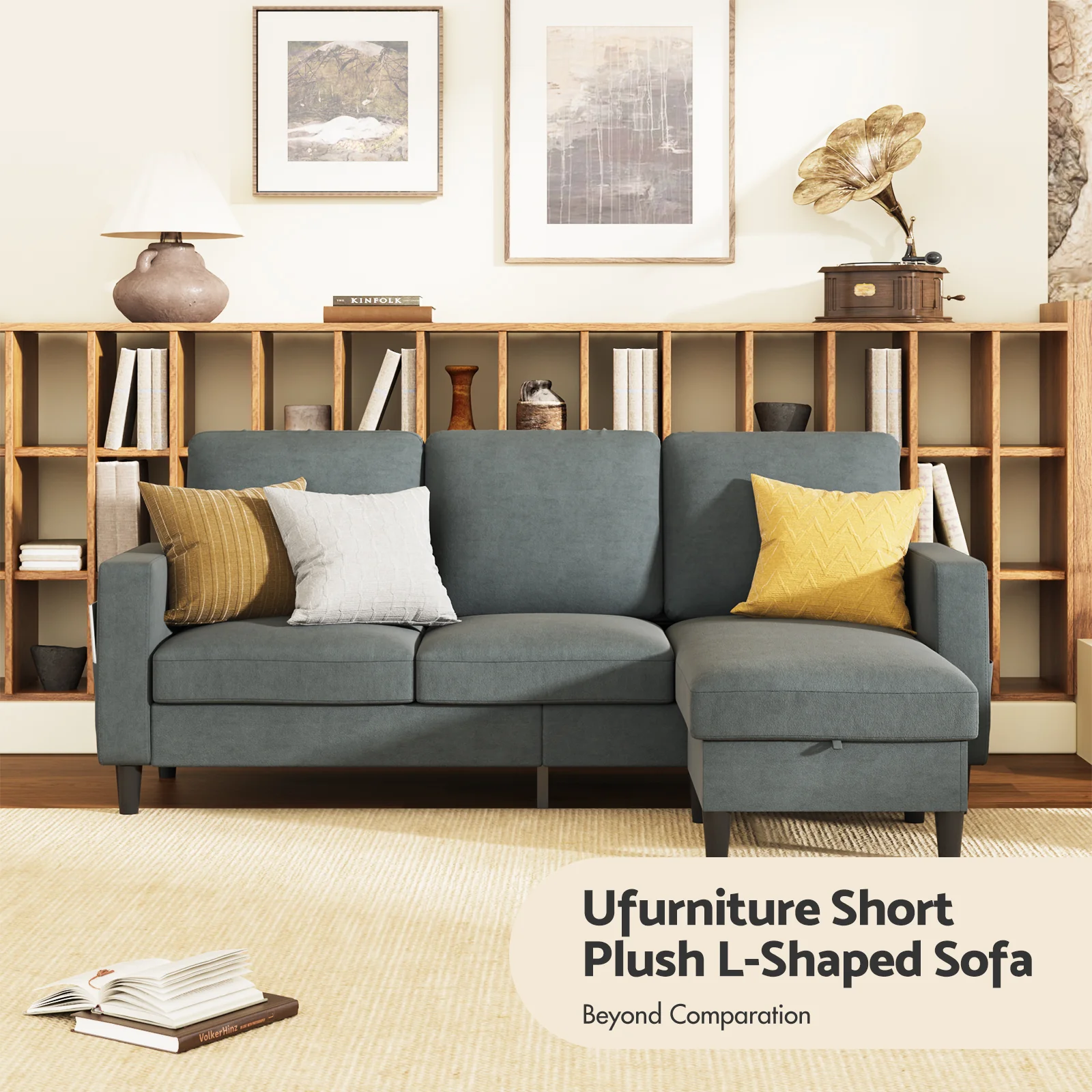 3 Seater Sofa Lounge Set Gery
