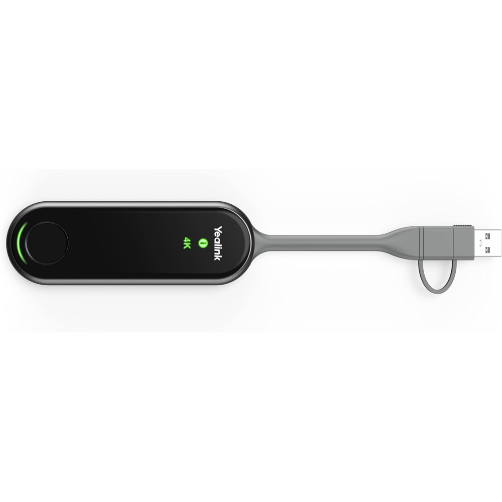 YeaLink WPP30 USB-C 4K Wireless Presentation Pod, Black