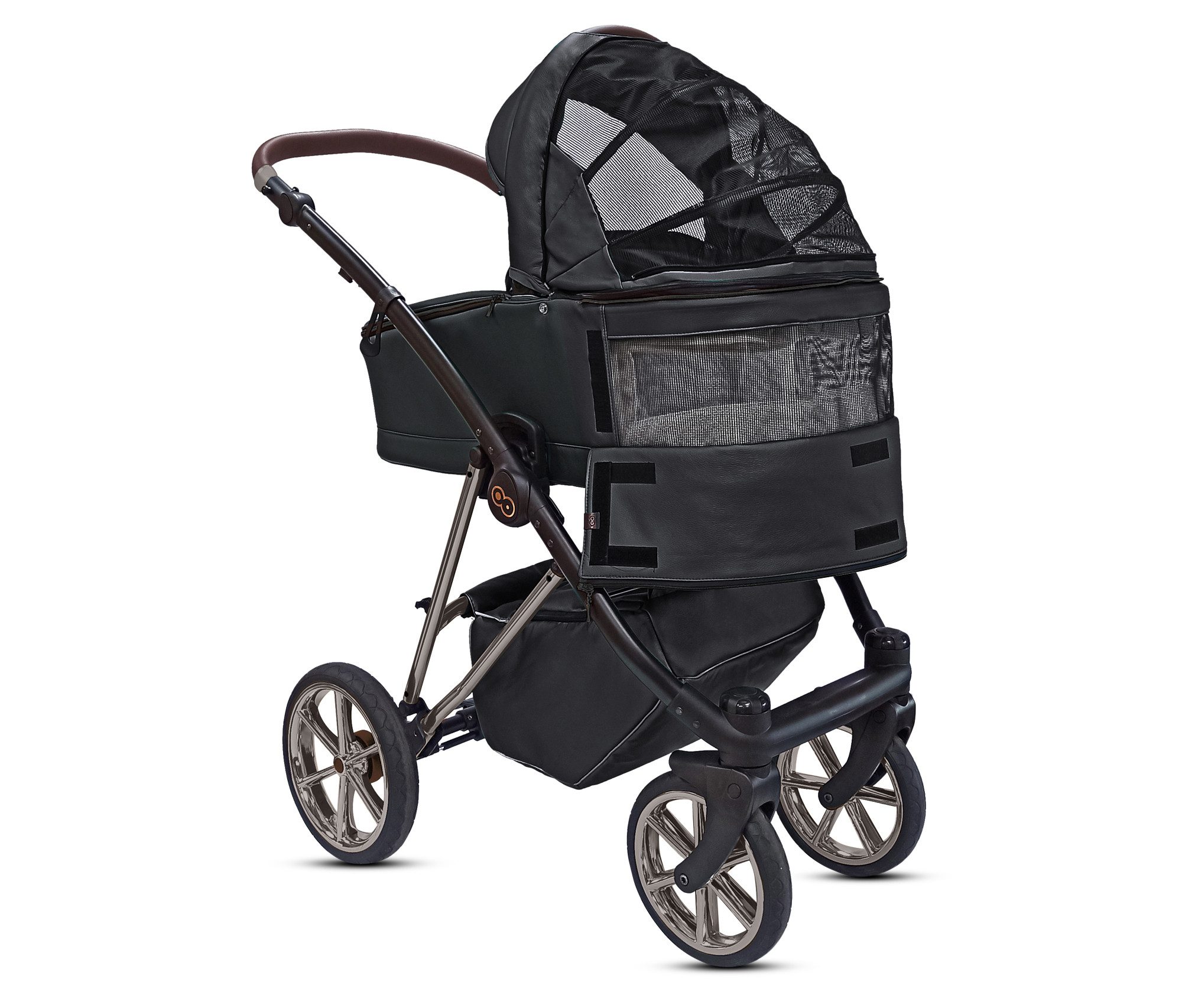 Kombi-Kinderwagen 4 in 1 Musse Royal, Baby Buggy Babywanne Autositz Isofix Basis