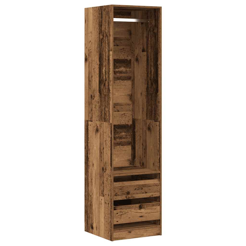 Armadio Legno Antico 50x50x200 cm in Legno Multistrato