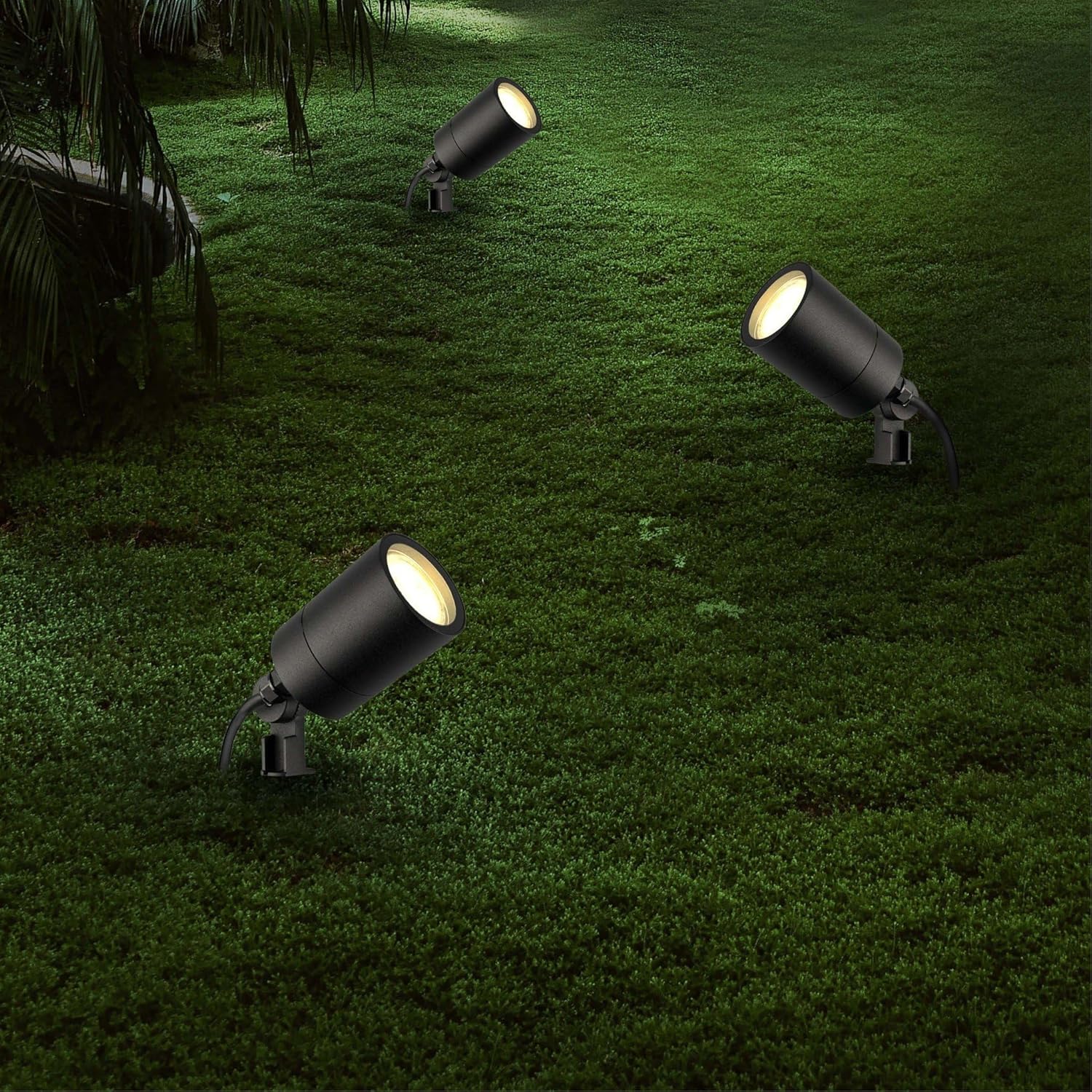 Ledvion - 9X LED Strahler, GU10 Fassung, Schwarz, 5W, IP65, inkl. Schnellanschluss
