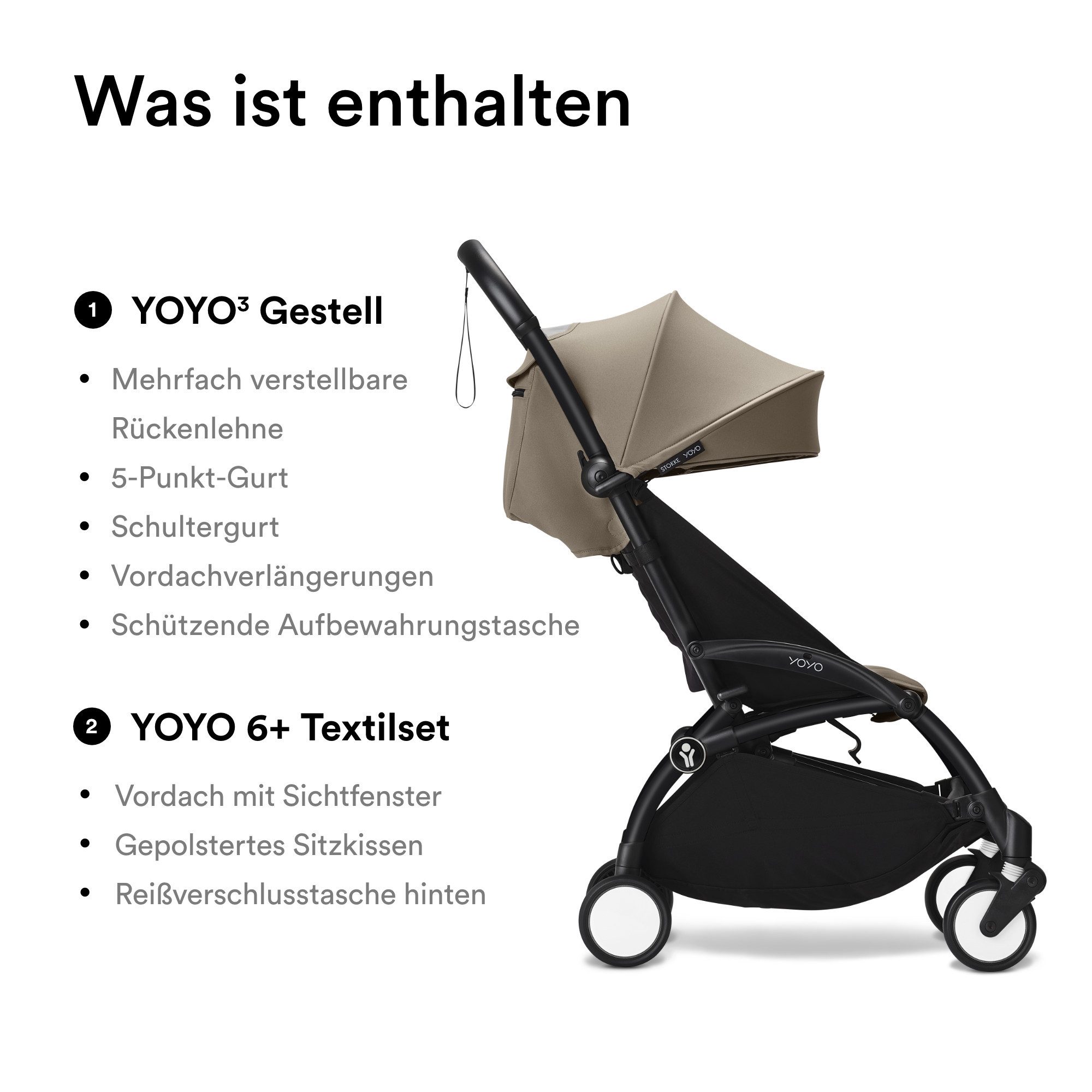 Kinder-Buggy YOYO3 Kinderwagen ab 6 Monaten