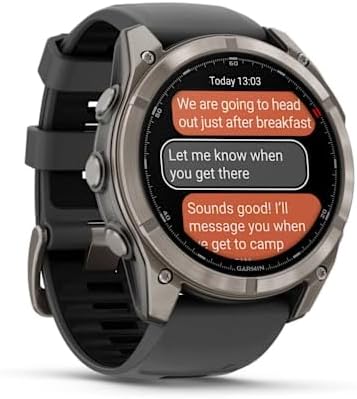 Fēnix 8 Pro 51 mm, LTE Premium Multisport GPS Smartwatch, touch screen AMOLED, tecnologia inReach integrata, funzioni avanzate di salute e allenamento, torcia a LED, durata a batteria fino