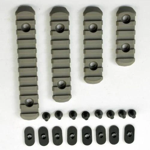 4-Pack Polymer Hand Guard Rail Section Kit L2 L3 L4 L5 Caming T-Nuts,