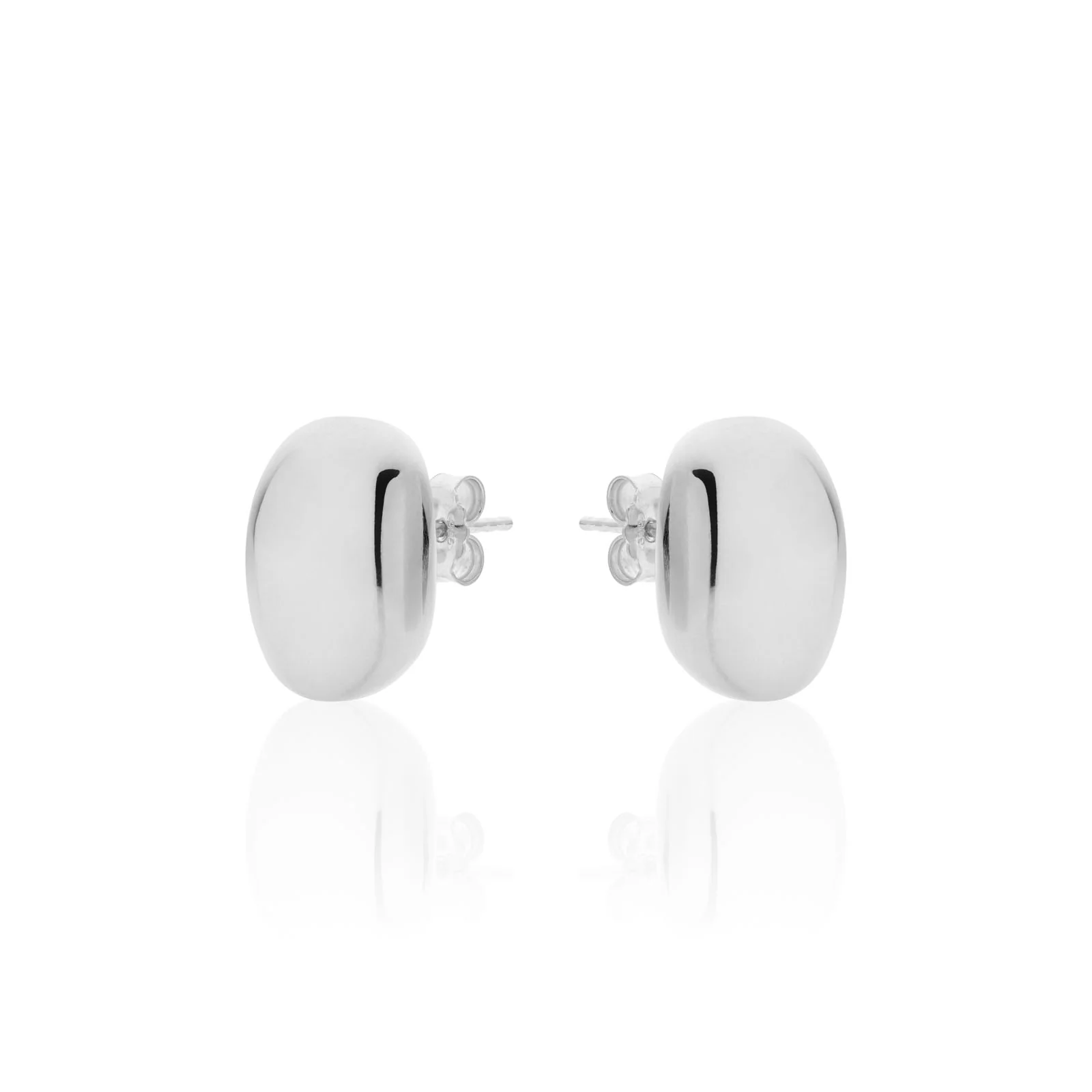 Orecchini Unoaerre 6428 argento Boule irregolare medi