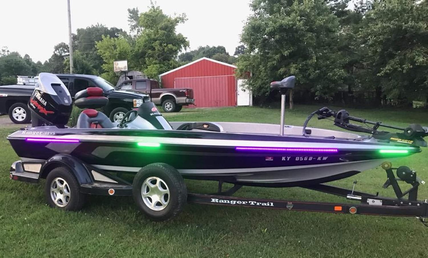 Ultra Violet UV Black Light LED Strips 12V Marine Boat Night Fishing