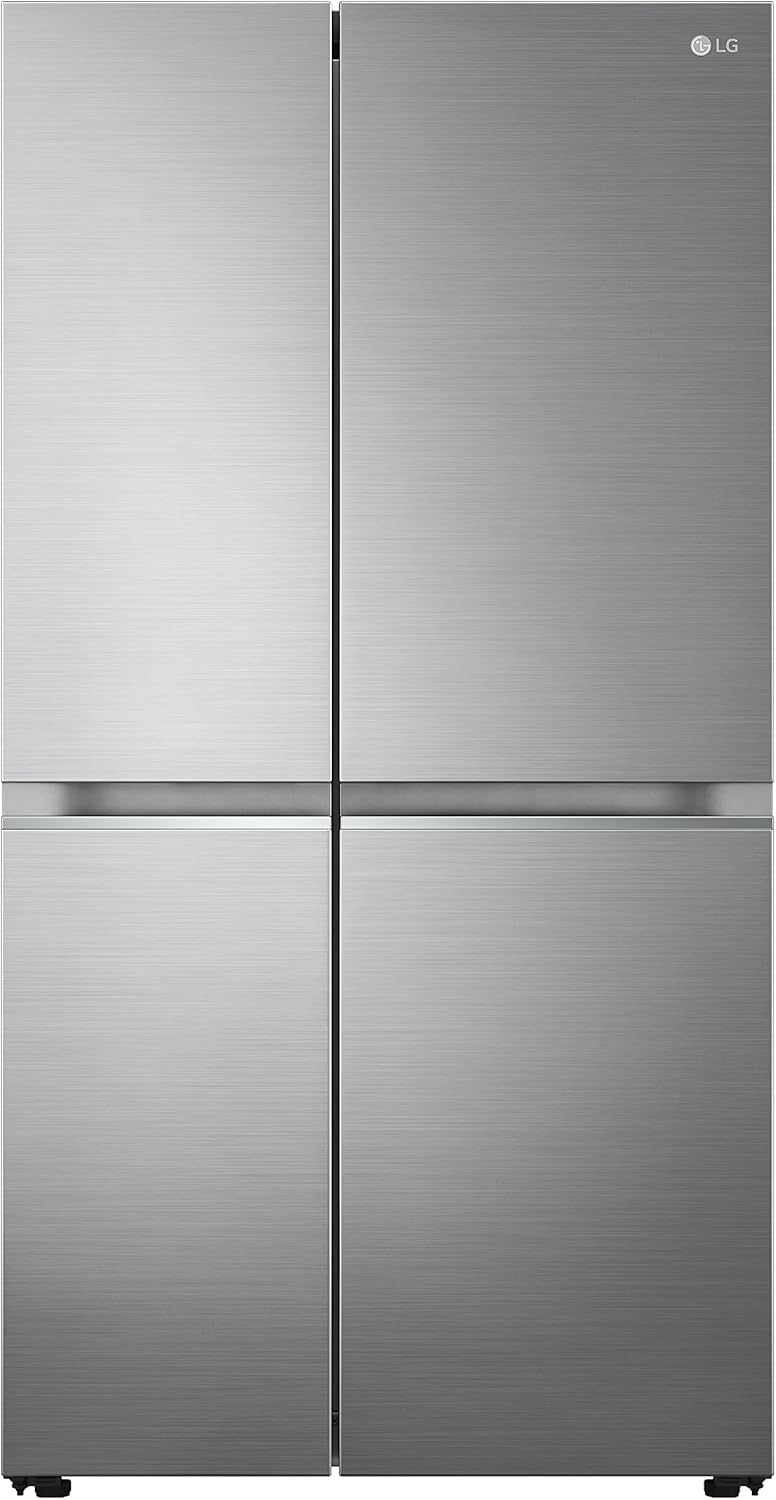 LG GSLE91MBAC American Side-by-Side Refrigerator, Class C, No Frost Refrigerator, 628L, Wi-Fi, Door & Linear Cooling Technology, Fresh Converter, Dispenser Without Closure, UVnano, Metal Sorbet