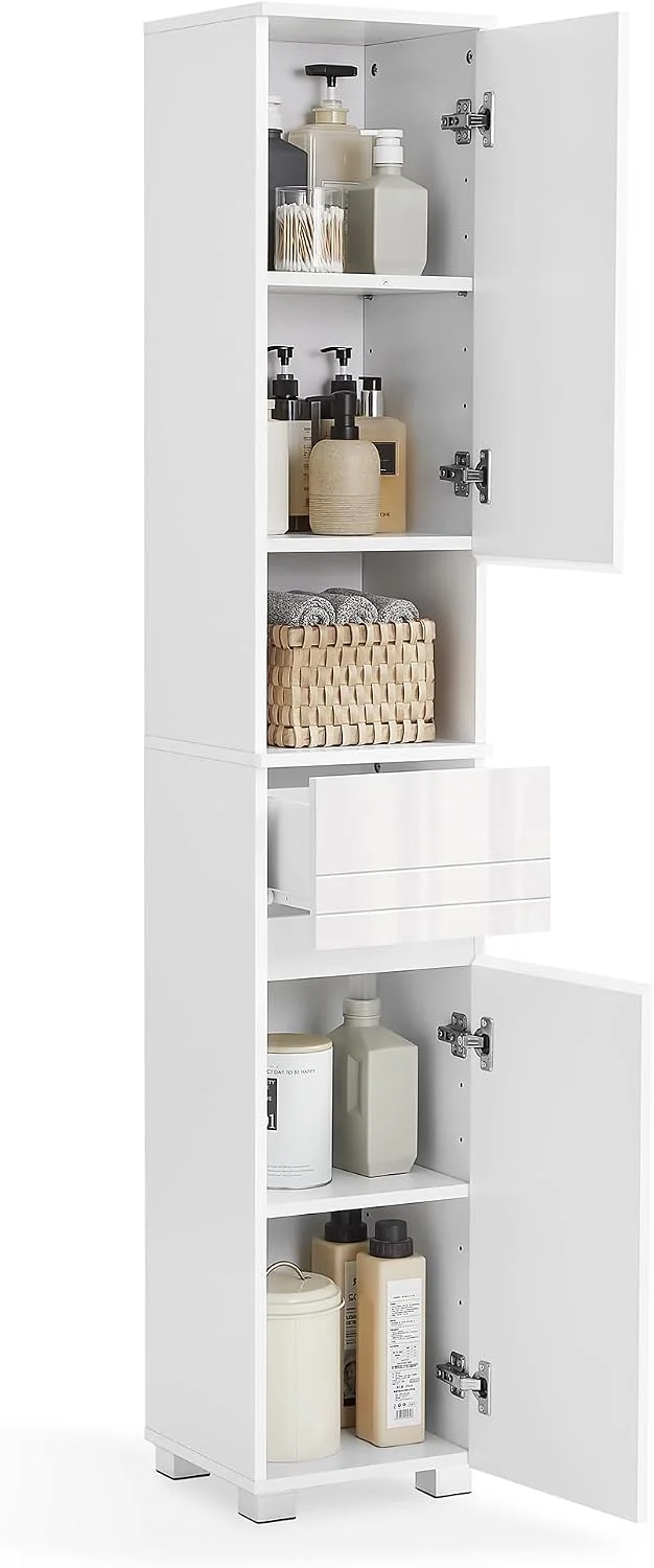 VASAGLE Badezimmerschrank mit Türen und Schubladen