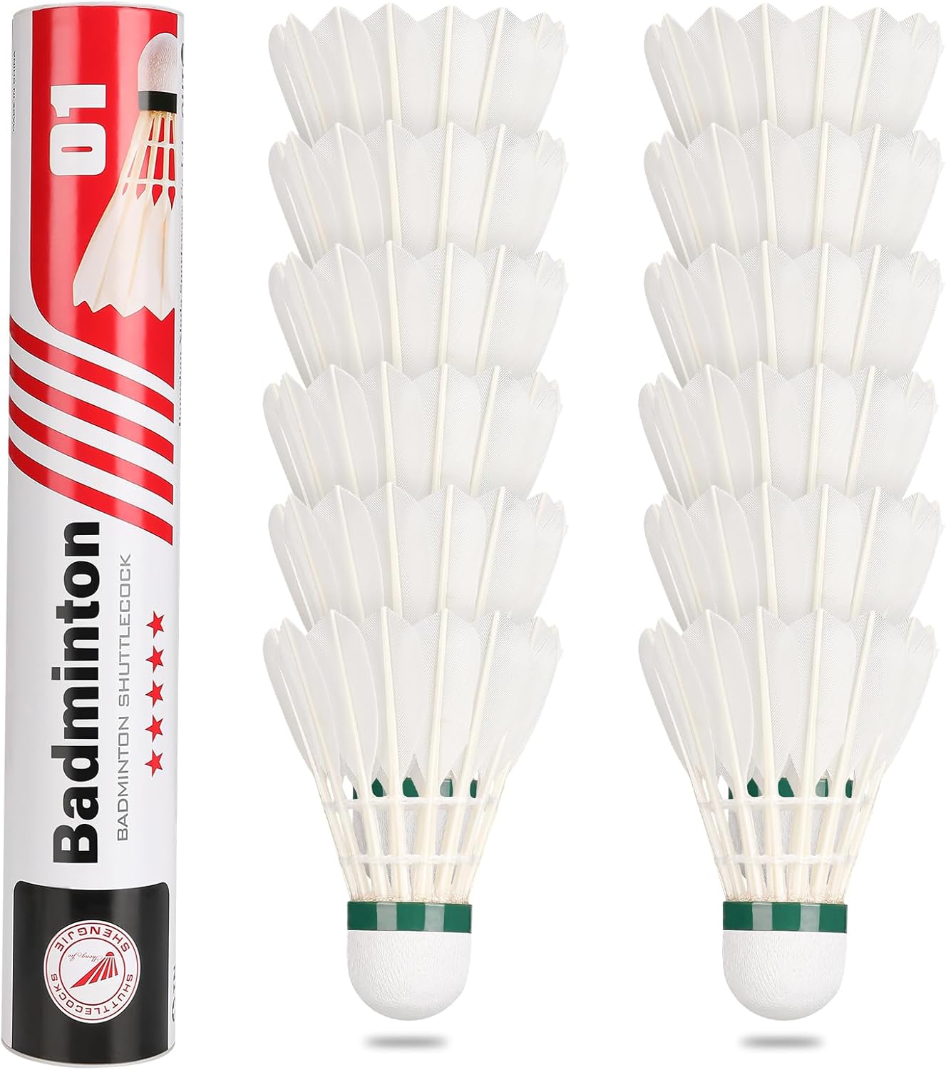 Philonext Badminton Volanti stalla e Durevole Sport di Allenamento Palle di Badminton per Il Gioco al Coperto Volanti Sport all'Aria Aperta