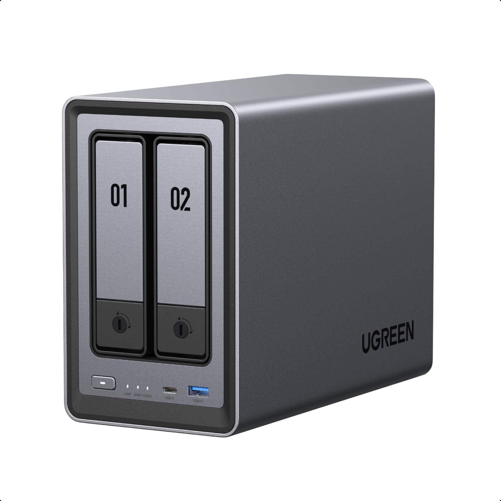 UGREEN NASync DXP2800 2 Bay NAS Netzwerkspeicher Gehäuse für Homeoffice und Technikfans ohne HDD