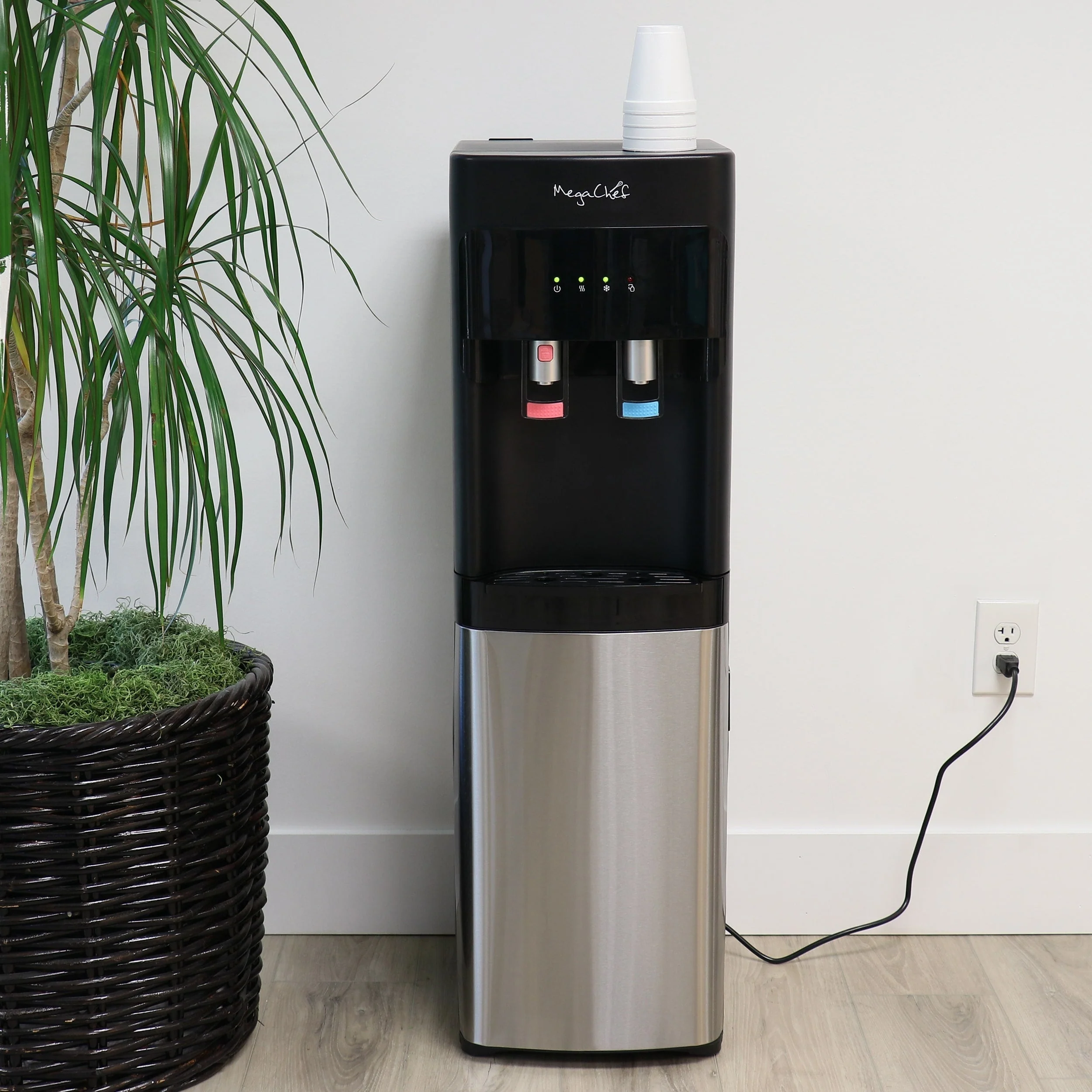 MegaChef Bottom Load Hot and Cold Water Dispenser - 12x13.6x41
