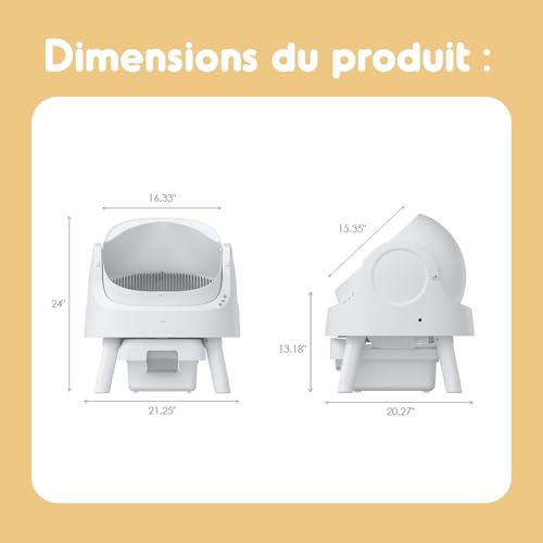 PetPivot Lettiera autopulente per gatti, automatica, extra larga, multi gatto, anti pizzico, igienico, più bisogno di raccogliere : Amazon.it: Prodotti per animali domestici