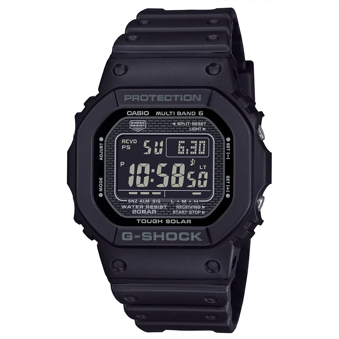 Orologio G-Shock in acciaio e resina nero radio controllato GW-5000HS-1ER