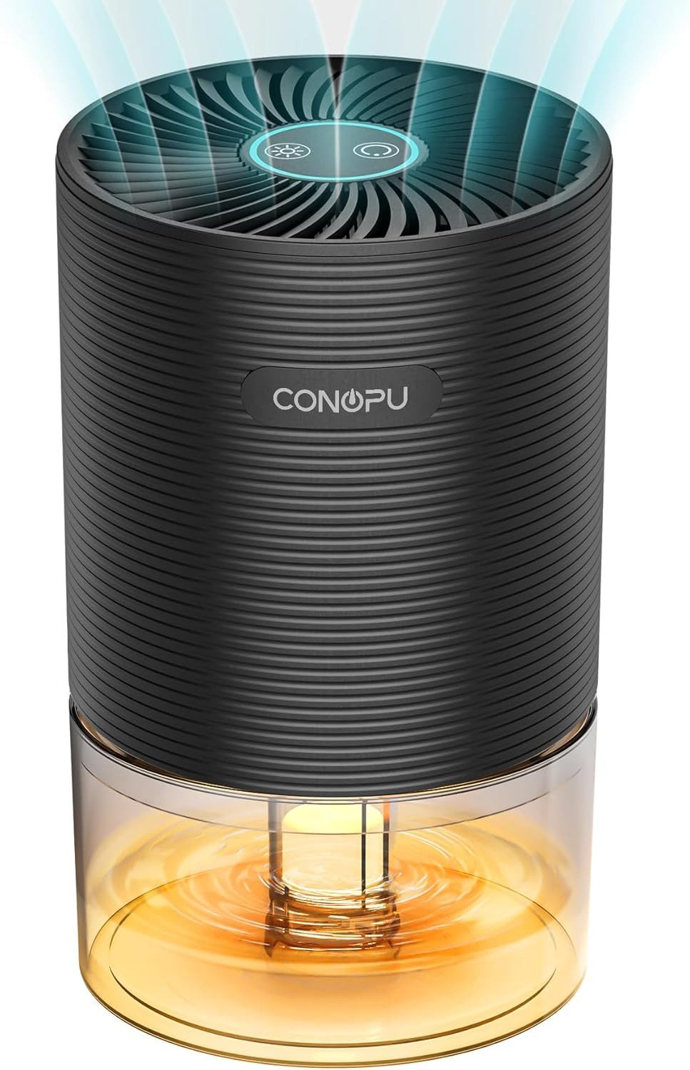 Luftentfeuchter CONOPU DH-CS03 Luftentfeuchter 300ml/Tag 900ml 7-Farb Nachtlicht Auto