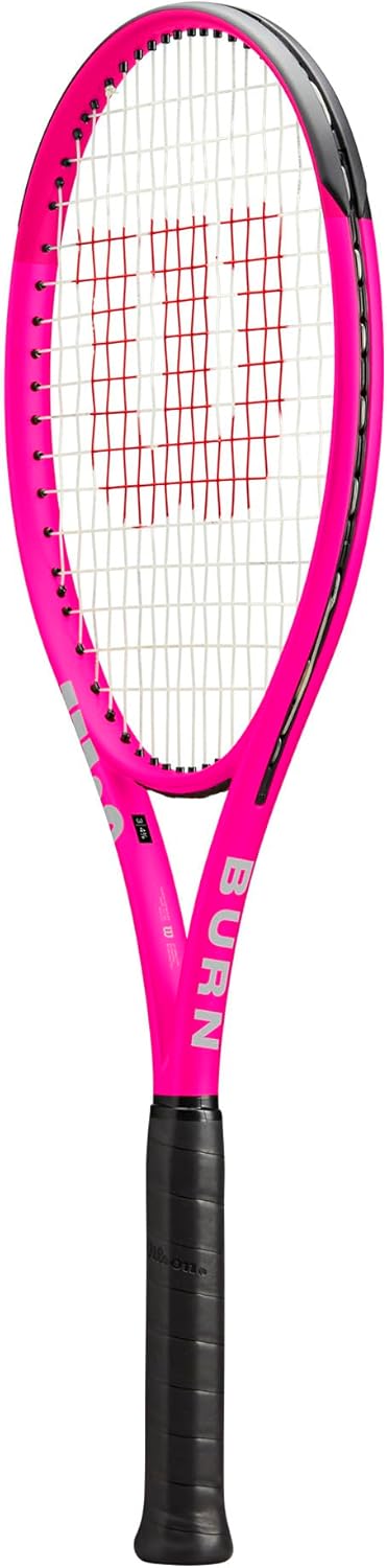 Wilson Burn V6 105 S Tennisschläger – Pink, Griffgröße 1-4 1/8 Zoll besaitet
