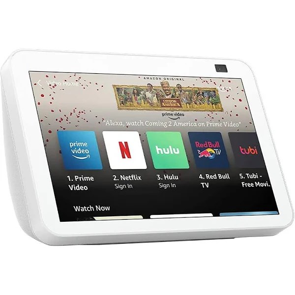 Amazon Echo Show 8 (2nd Gen) Smart Display with Alexa – Glacier White – B084DC4LW6