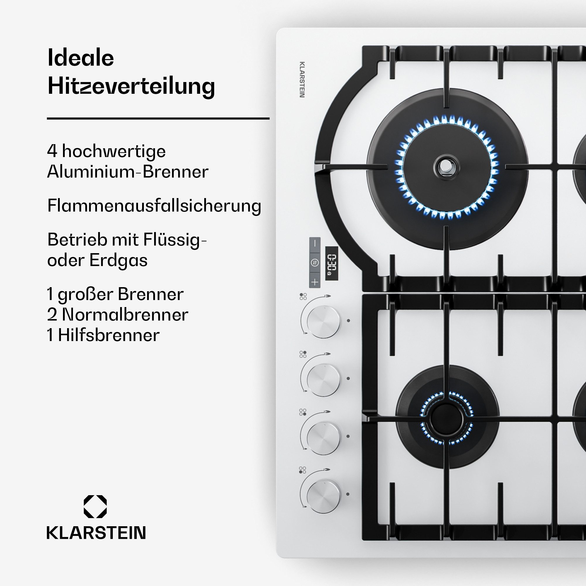 Gas-Kochfeld Ignito Timer