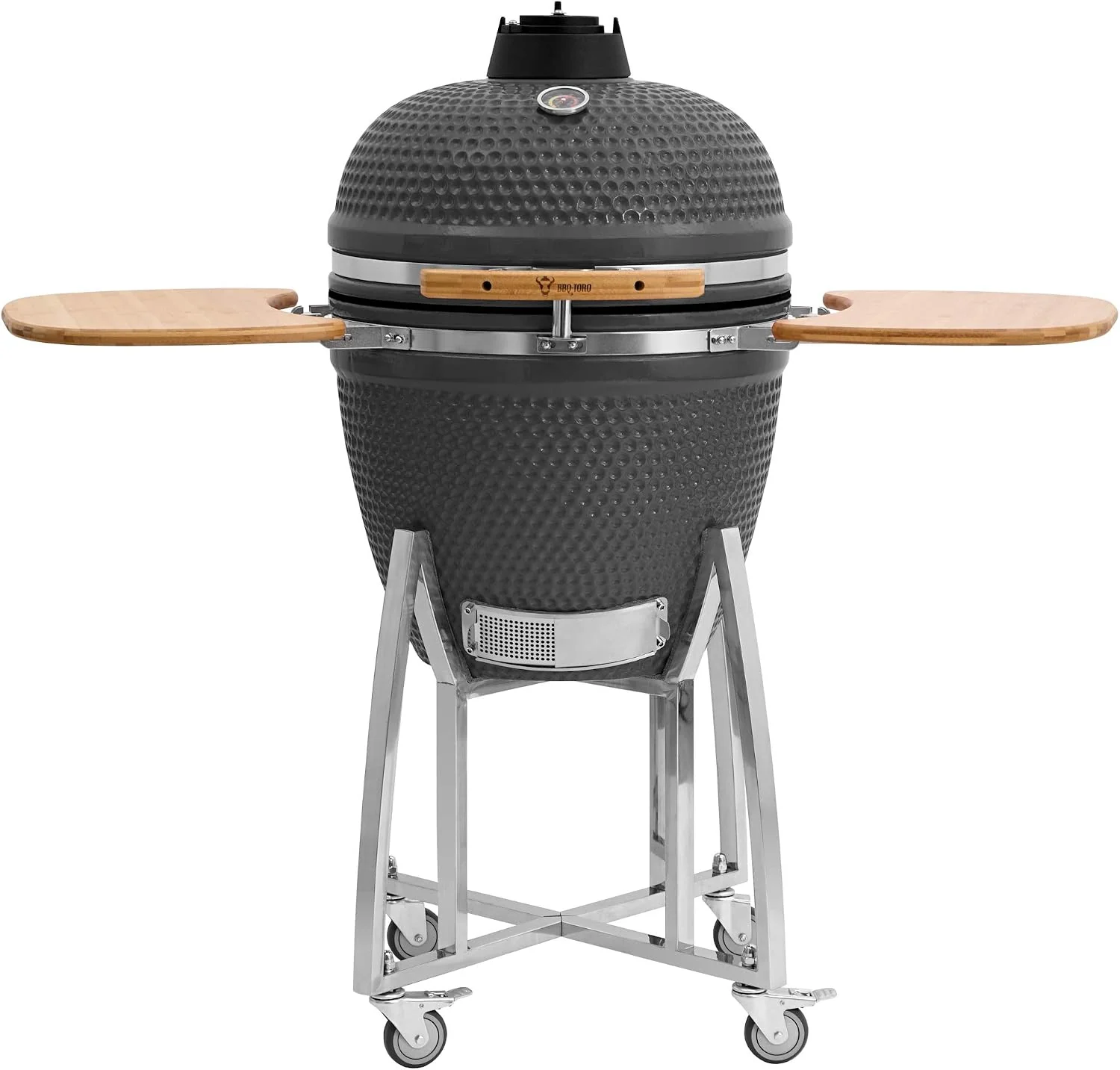 BBQ-Toro Kamado Grill Holzkohlegrill 'KURO' Ø 52 cm
