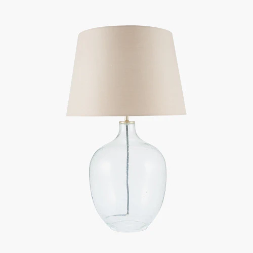 Clear Bubble Glass Table Lamp �C Elegant Statement Lighting | 40cm Shade Recommended