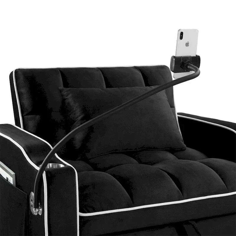 Convertible Sleeper Chair Sofa Bed Adjustable Pull Out Sleeper Chair