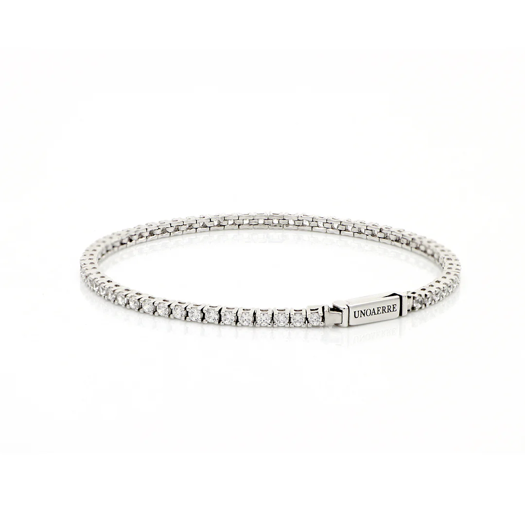 Bracciale Unoaerre Tennis in argento bianco 17 cm 5767