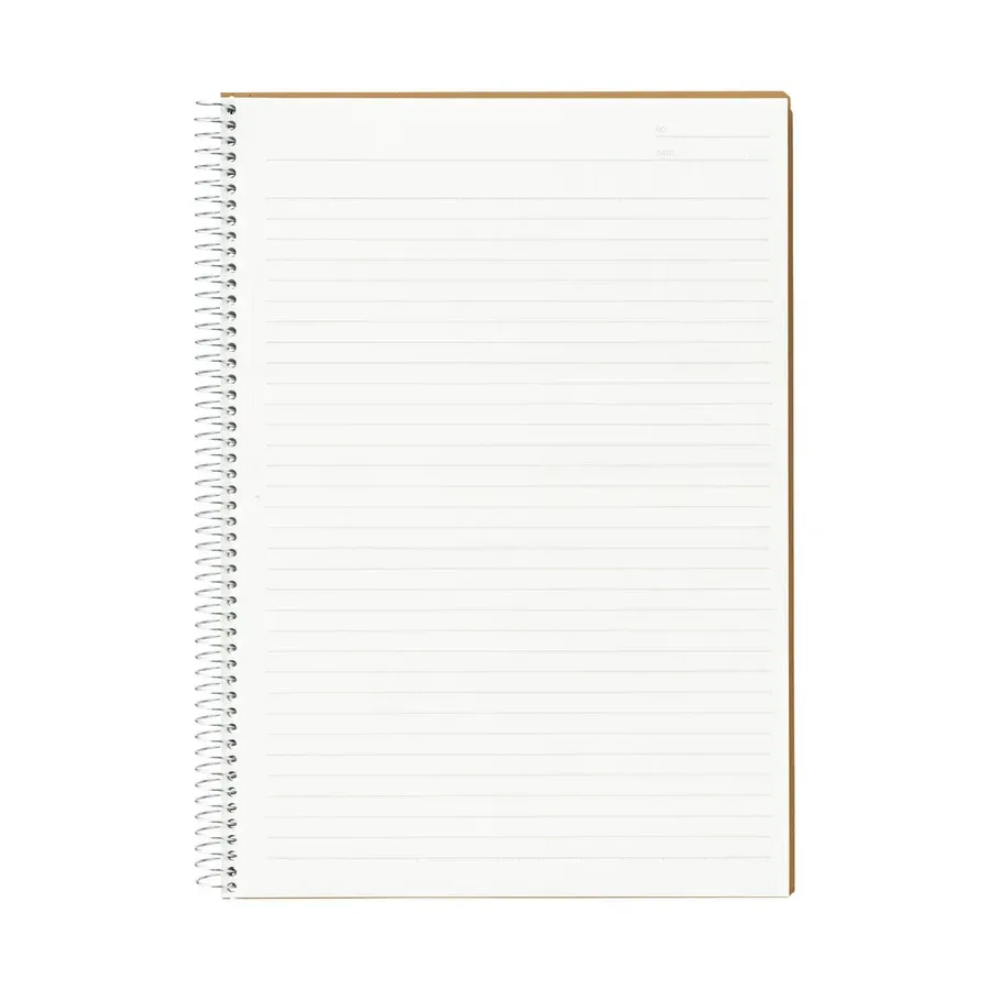 MARUMAN SPIRAL NOTE BASIC NOTEBOOK A5 6.5MM. LINE RULED 80 SHEETS