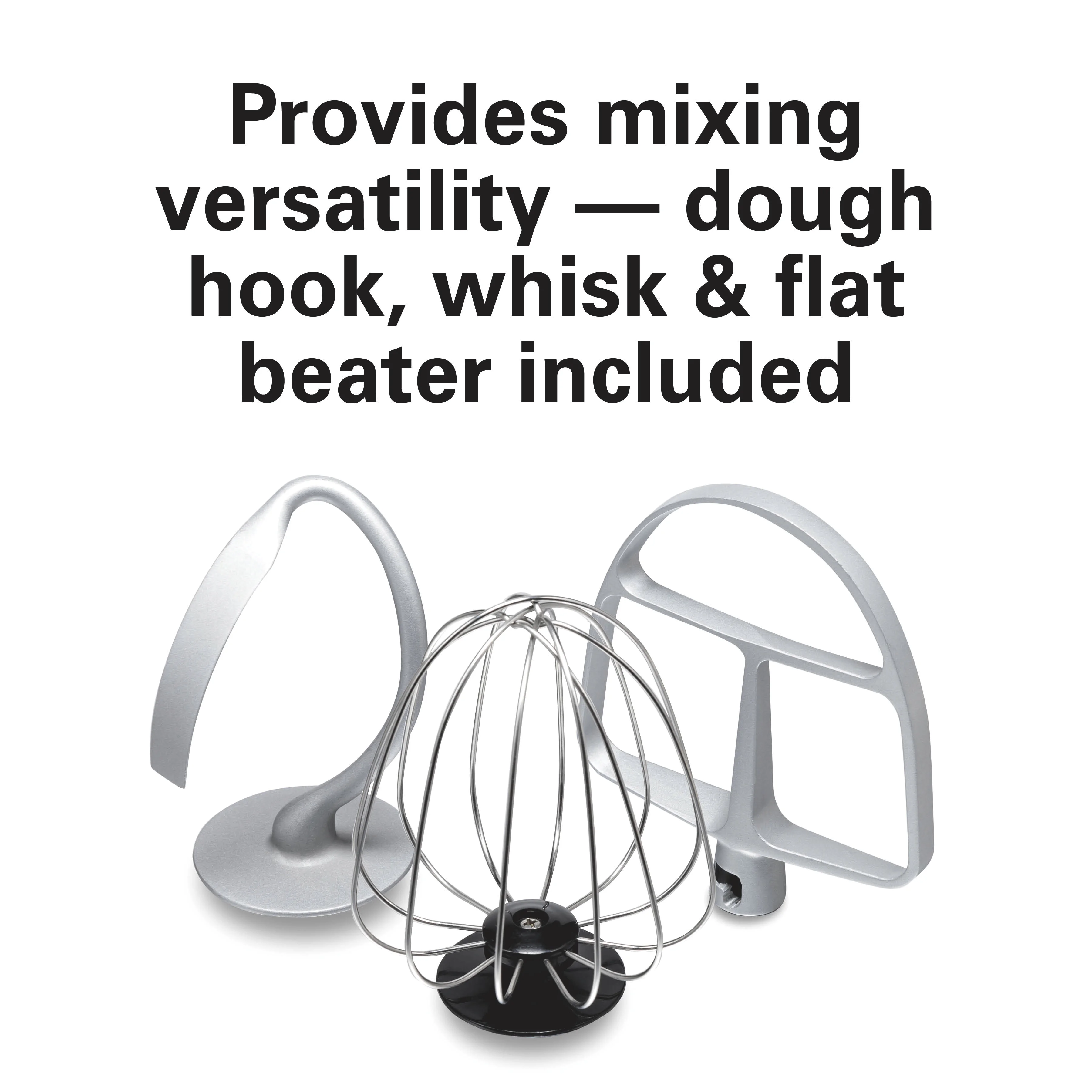 Hamilton Beach 4 Quart Stand Mixer for Kitchen, 7 Speeds, Tilt-Head, Dough Hook, Whisk & Flat Beater, White