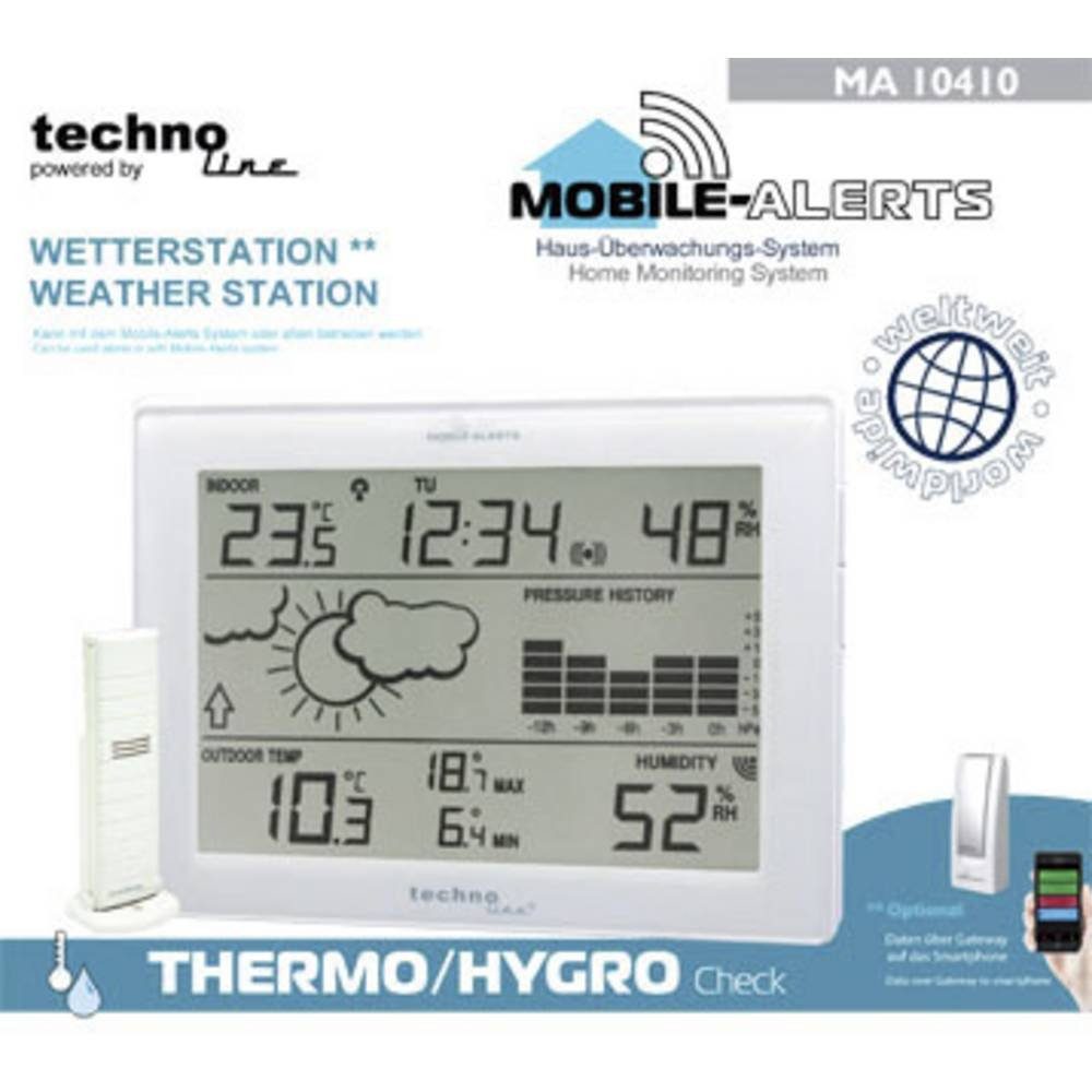 Wetterstation Mobile Alerts Funk-Wetterstation MA 10410 Mobile Alerts MA 10410