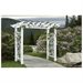 Vita 88&prime;&prime; x 32&prime;&prime; x 86.5&prime;&prime; Fairfield Grande Vinyl Arbor, White, VA84231