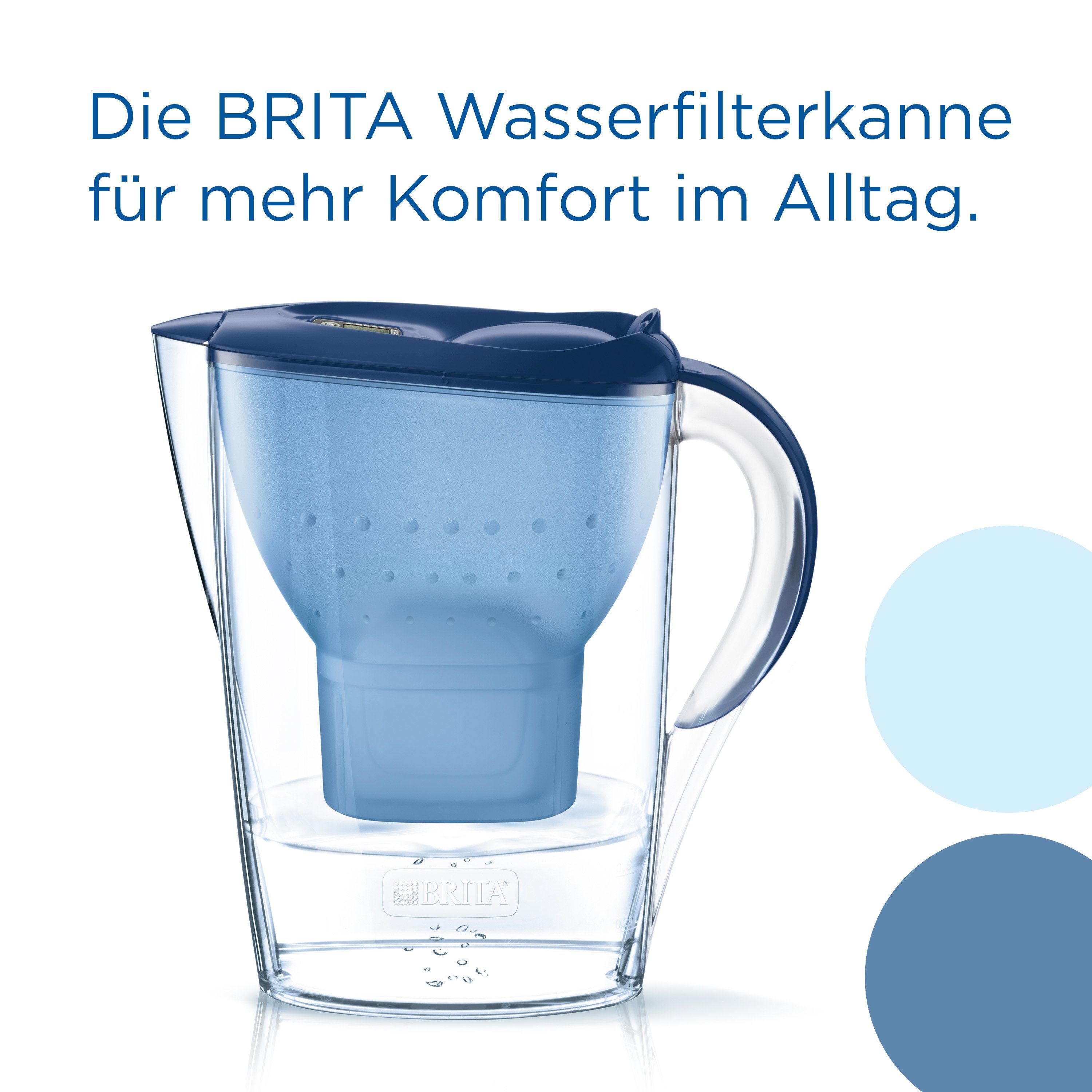 Wasserfilter Kanne Marella blau (2,4l) inkl. 1x MAXTRA PRO Pure Performance