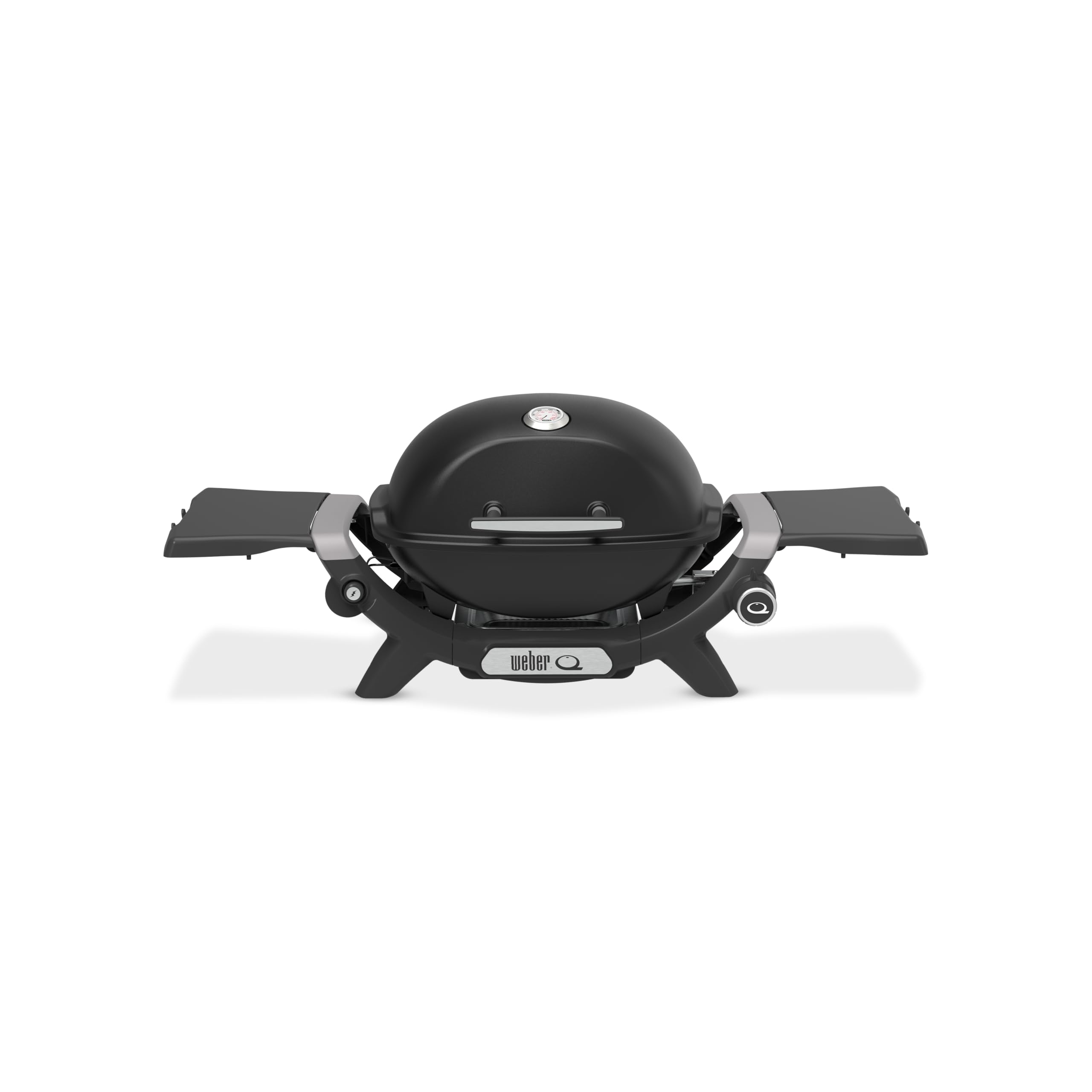 Weber Q 1200N Gasgrill mit Seitentischen kompakt und tragbar für Balkon Garten Camping Outdoor BBQ