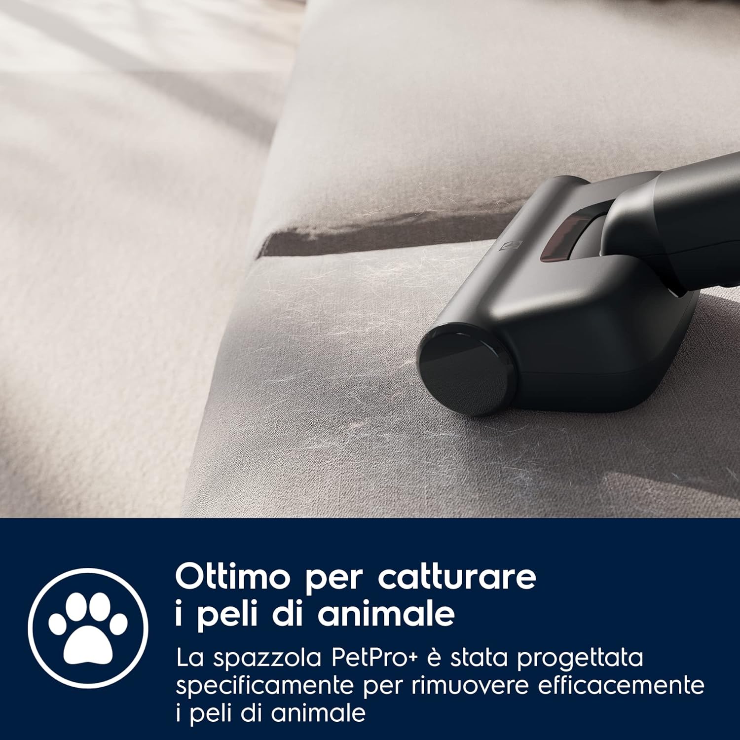 Electrolux Aspirapolvere Senza Filo, Serie Ultimate 700, 50 min di Autonomia, EP71AB14UG, Potente Aspirapolvere Portatile, Spazzola con Luci Guida, Spazzola per Spolverare, PetPro+, 80 dB, Urban Grey