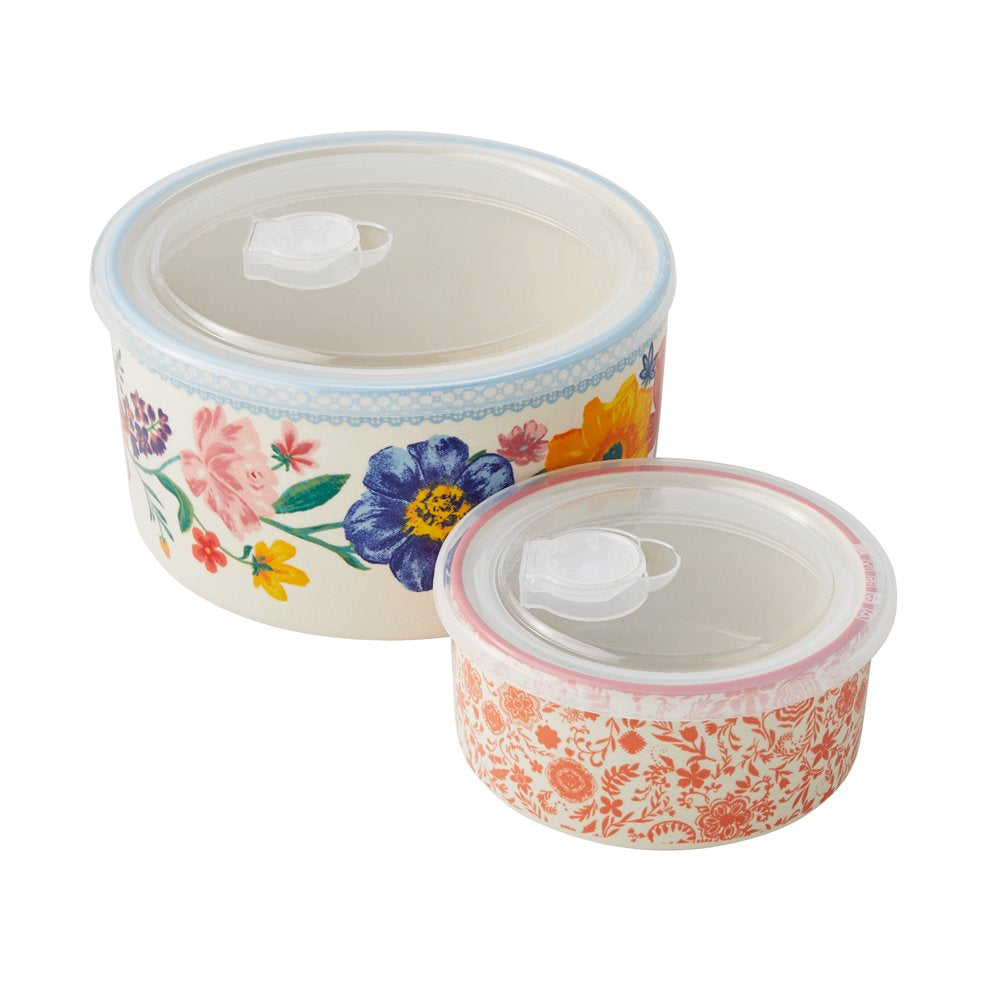 The Pioneer Woman Brilliant Blooms 38-Piece Cookware Set, Teal �C Complete Kitchen Solution with Floral Design