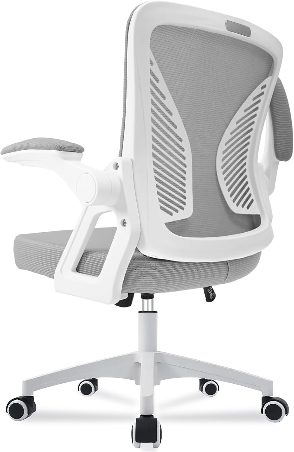 Milacyee Sedia da Ufficio con Supporto Lombare, Sedia Ufficio Ergonomica con Braccioli Regolabili in Rete Traspirante, Altezza Regolabile con 360掳Ruote Girevoli, Nero