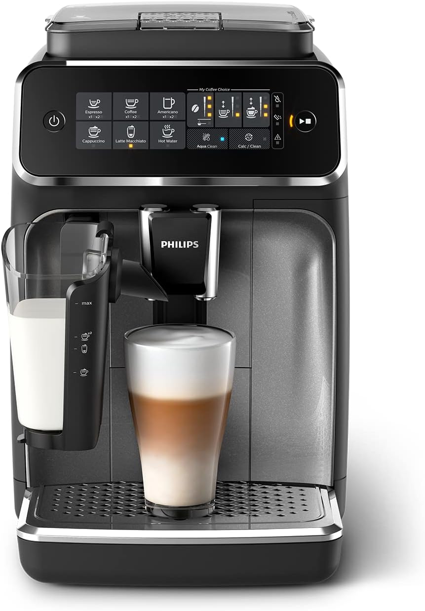 Philips Domestic Appliances 2200 Serie EP2231/40 Kaffeevollautomat, 3 Kaffeespezialitäten (LatteGo Milchsystem) 1500 Watt, 1.8 Liter, 37.1 x 24.6 x 43.4 cm, Klavierlack-schwarz
