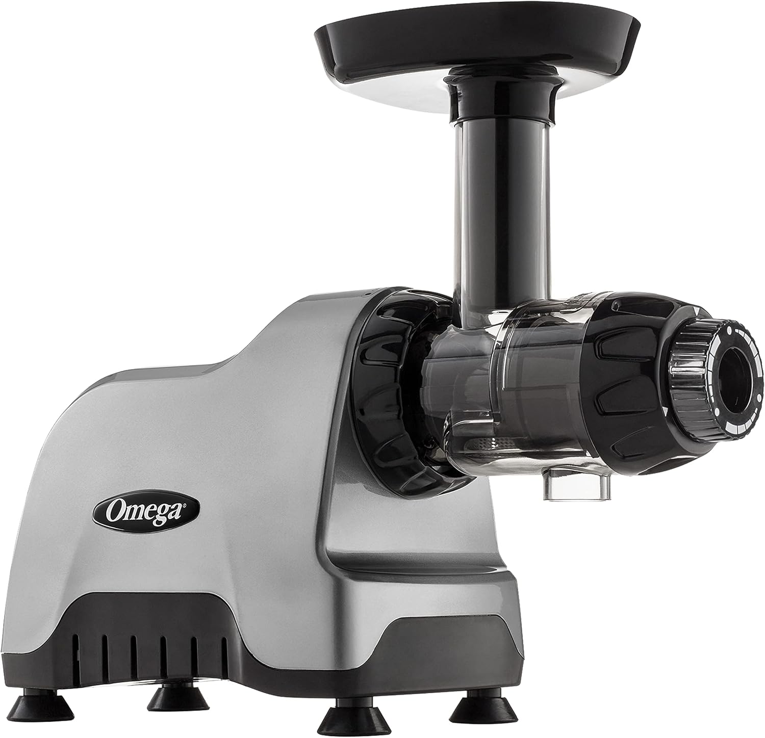 Omega CNC80S Compact Slow Speed Multi-Purpose Nutrition System Juicer Entsafter - Horizontal, Kunststoff, Silber