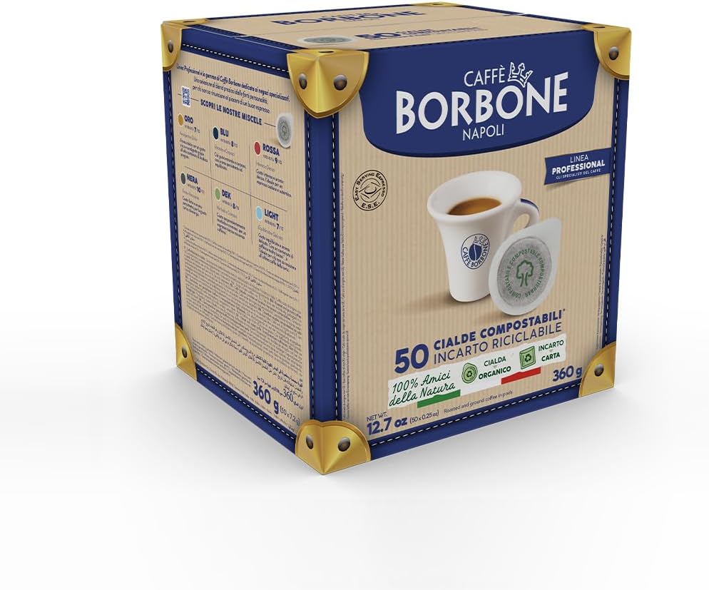 CAFFÈ BORBONE Bluemoon Macchina da Caffè a Cialde, Nero