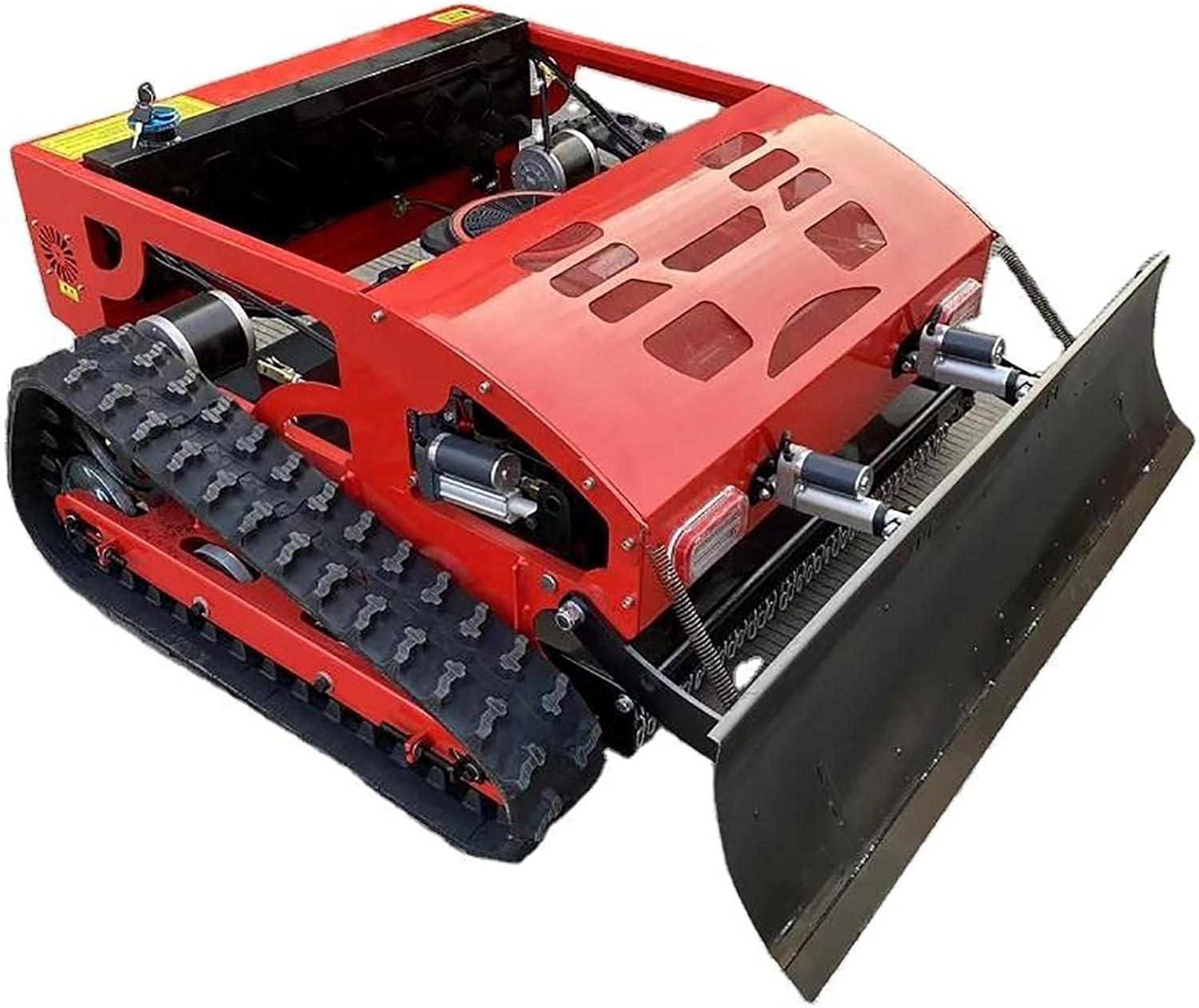 Robot tosaerba elettrico ibrido a gas, tosaerba elettrico con pala da neve, tosaerba a benzina da 7,5 CV, tagliaerba da giardino telecomandato, capacità di inclinazione di 30°, prati fino a