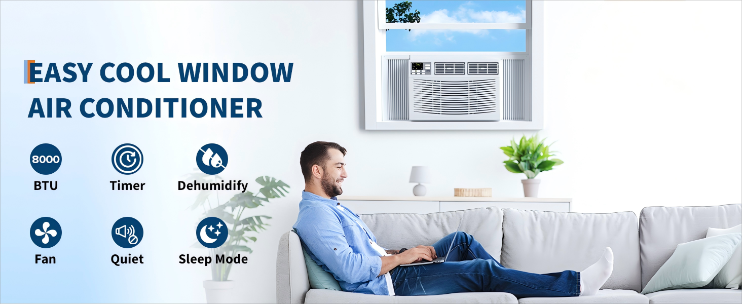 8,000 BTU Window Air Conditioner