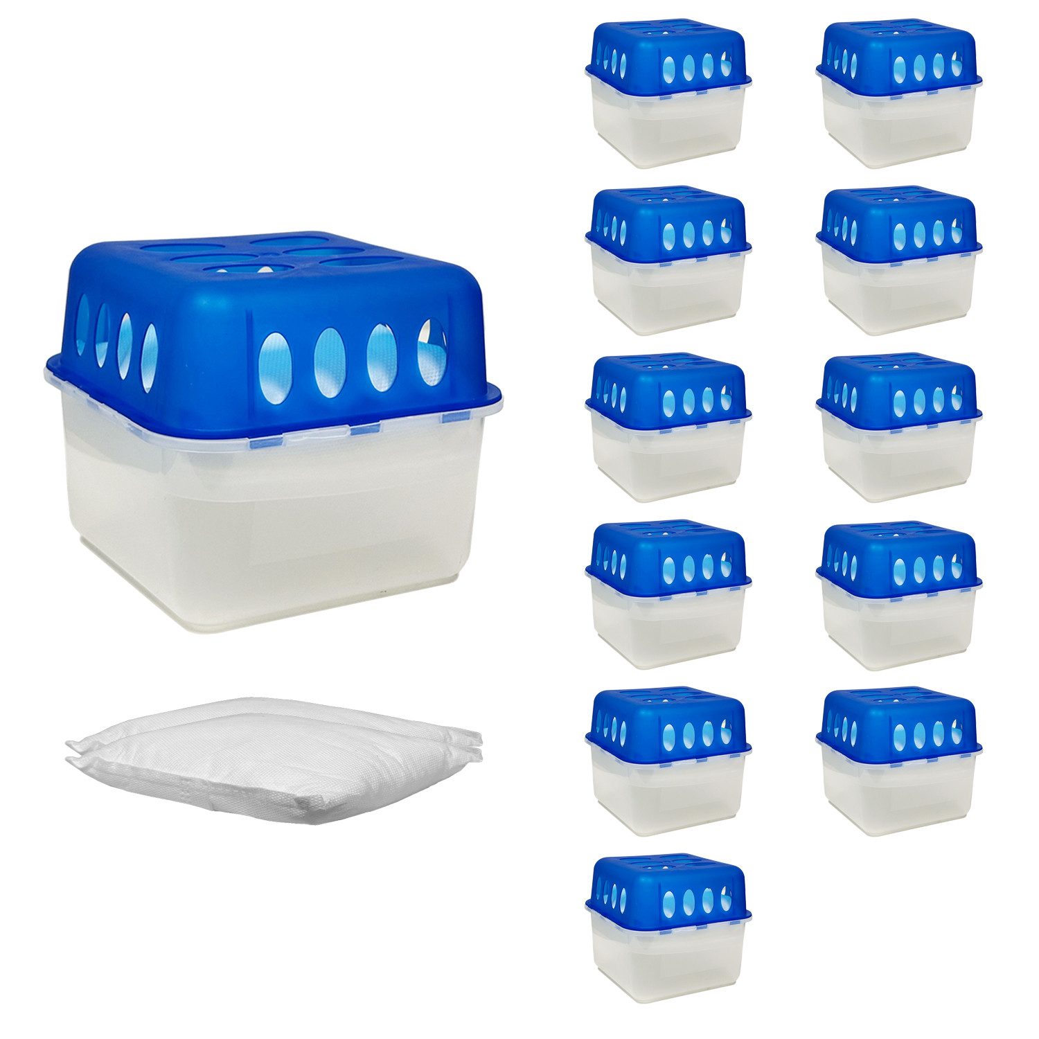 Luftentfeuchter 12 Stück Innenraum Raumentfeuchter Luftentfeuchter Nachfüllpack 400g