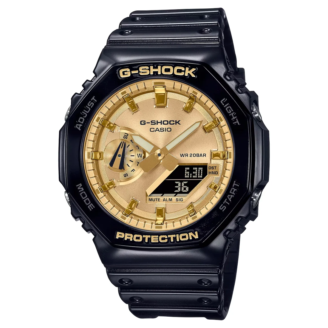 Orologio G-Shock GA-2100GB-1AER nero in resina e carbonio