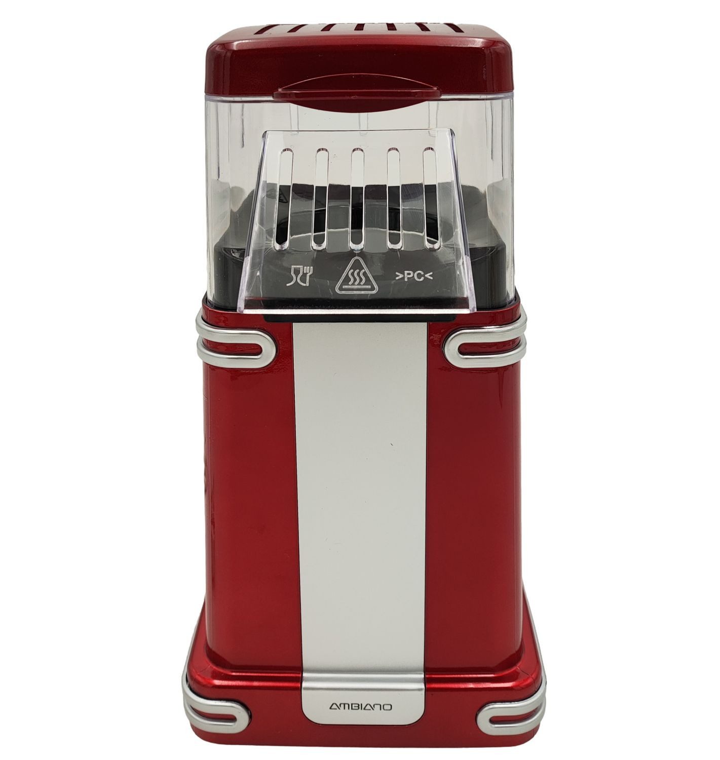 Popcornmaschine Popcornmaschine rot Popcornautomat Heißluft Popcorn Maker 900W Popcorn