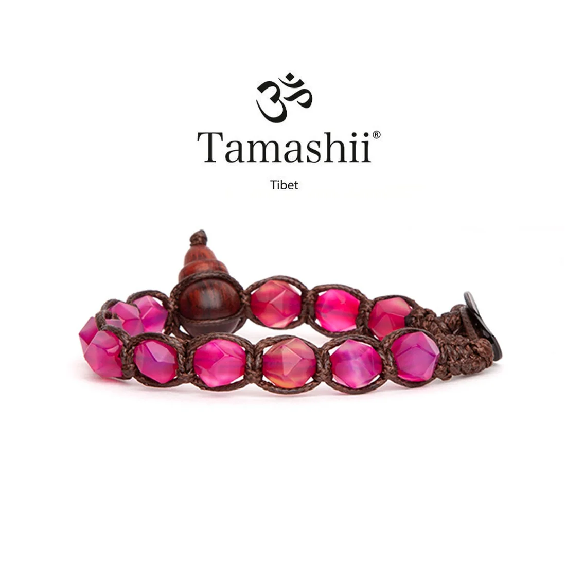 Bracciale Tamashii BHS911-34 agata rossa diamond cut