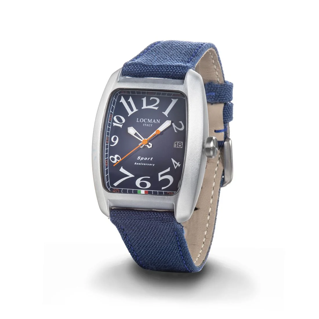Locman Sport quadrante blu cinturino in tela blu 0471L02S-LLBLORCB